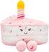 6 inches, Magic Years Musical Light Up Plush Toy, Happy Birthday Cake Slice, Pink