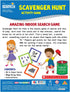 Briarpatch Scholastic Early Learning Scavenger Hunt, Family Friendly Board Game for Kindergarten and Preschool Kids