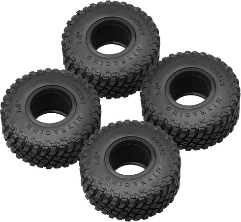 OGRC 1.0 All Terrain Super Soft Tires for 1/18 TRX4M, 1/24 RC Crawler Axial SCX24 FMS FCX24-55 * 22mm