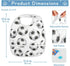 IHCVHQX 1 Pack Baby Feeding Bibs for Boys Girls Soccer Ball Pattern Toddler Infant Bandana Drool Bibs with Pocket