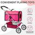 Puppy Doll Stroller - Remote Control Electronic Plush Puppy Dog Toy - Singing, Walking, Barking, Tail Wagging for Kids