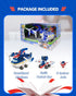 Super Wings Toy Airplane, Patrol Car, 2" Tall Jett Action Figure Set, Transforming Airplane Toy Vehicle, Airplane to