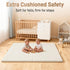1.4" 50x50 Tummy Baby Play Mat for Floor Thick Memory Foam Playpen Mat for Toddlers Infant Kids with Non-Slip Backing