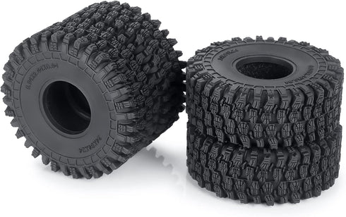 Wheel Tires Crawler Tires for TRX4M / SCX24 Upgrade Parts, 64 * 24mm