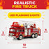 3-7+ Toysery Fire Truck Toy with Flashing Lights & Siren Sounds for Kids, Extendable Rotating Ladder, Bump and Go