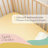 9" 28" 52" Fitted Crib Sheets - Organic Cotton Jersey Knit Crib Beddings - Fits Standard Baby Crib Mattress - x x - Bay