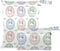 Burbuja Rabbits Wet Dry Bags for Baby Cloth Diaper 2 Pack, Waterproof Reusable