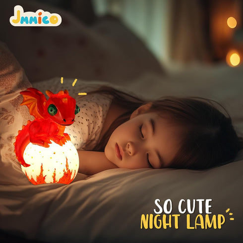 JMMICO 8-12, 6+ Paint Your Own Dragon Lamp Craft Kit, Dragons Crafts DIY Night Light, Dragon Gifts for Girls Boys, Arts