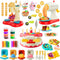 Rodsucs 4 in 1 Color Dough Sets for Kids Ages 4-8,Kitchen Creation Toys