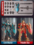 Gearblox Dummy T13 Lich Glacier Armor Knight Action Figure Toy, Multi-Jointed Movable Medieval Articulated Robot