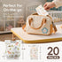 20 Count KIIS Disposable Baby Bibs for Travel - Paper Bibs for Infant, Toddlers & Kids - Travel & Daycare Essentials