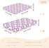 miaozhen 1 Pack 52x28 Cotton Baby Crib Sheets for Boys Girls Ultra Soft Violet Animal Monkey Toddler Bed Sheets