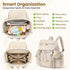 COOLREX Backpack Diaper Bag with Changing Pad, Pacifier Case & Stroller Straps, Insulated Pockets Water Resistant