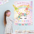 WERNNSAI Pin The Horn on The Unicorn, Birthday Party Game Poster with 24 Horn Stickers