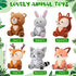 12 4'' Pcs Mini Woodland Stuffed Animals Bulk Woodland Cute Animal Plush Toys Bear Rabbit Raccoon Fox Deer for Baby