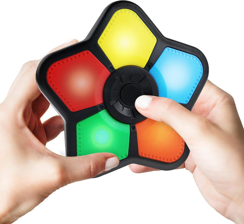 Gamie Electronic Memory Game with Lights and Sounds, Handheld Memory Game for Kids and Adults, Educational Learning Game