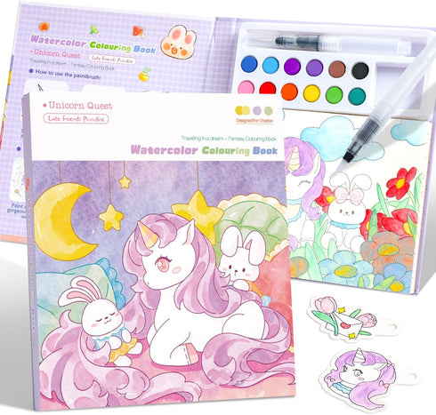 gesboole Paint with Water Coloring Books for Kids Ages 3-5, 4-8 Cute
