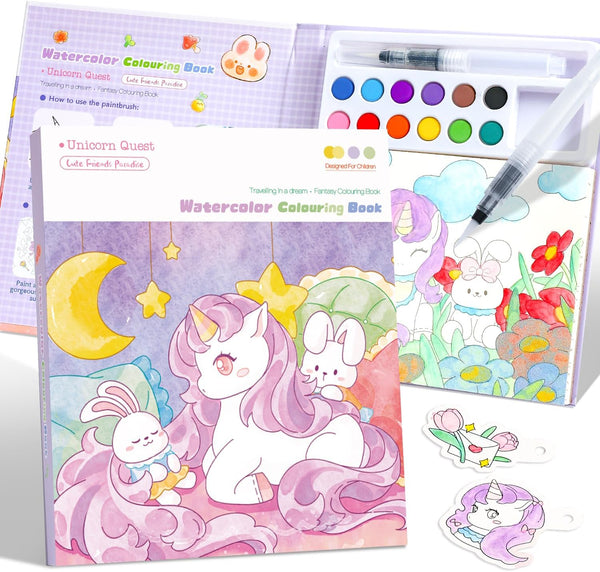 gesboole Paint with Water Coloring Books for Kids Ages 3-5, 4-8 Cute