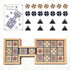 2 4500 Wooden Royal Game of UR,Ancient Strategy Board Game for Players,Beautifully Designed Board with Storage