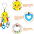Baby Stroller Toy and Car Seat Toy with Teether Hanging Rattle for Boys and Girls 3-12 Months