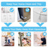 Fursafe&Q Baby Cabinet Locks, Child Safety Proofing Strap Locks for Drawers, Fridge, Ovens, and Toilets (Grey, 2 Pack)