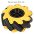 Mecanum Wheel Robot Kit, Omnidirectional Wheels Smart Robot Car Chassis Kit, Diameter 60mm for TT Coupling (2 Pair)