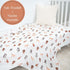 100% 47 47 Inches, LollyBanks Swaddle Blanket, Cotton Muslin Swaddle Blankets, Neutral Swaddle Blanket x Baby Blanket