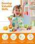 26pcs 3 4 5 Coogam Alphabet Learning Toys for Toddlers, Surprise Letters Treasure Locks with Keys, Uppercase Lowercase
