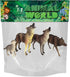 Gemini&Genius Howling Wolf Animal Toys - Family Playset with Realistic Gray Wolf Toy Figurines, Ages 3+ (4 Pcs)