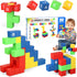 32PCS Magnetic Building Blocks for Kids Ages 3-5 - 1 Inch Magnet Blocks for Toddler, Montessori Toy, Preschool STEM