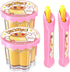 ZOENMG Pudding Feeding Toy for Dolls(2 Packs), Interactive Baby Doll Food with Retractable