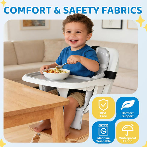 Portable Baby Shopping Cart Seat, High Chair Cover for Outdoor Hygiene and Safety, One-Hand Installation Cart Seat