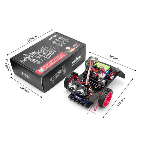 OSOYOO Model 3 Robot Car DIY Starter Kit for Arduino, Remote Control App, Educational Motorized Robotics, IOT Coding