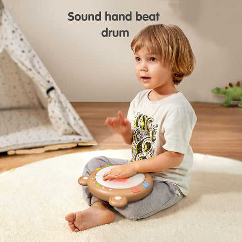 TUMAMA Baby Musical Electronic Toy with Lights & Sounds - Drum Toy for Early Hand Development, Gift for Infants