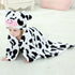 MICHLEY Baby Hooded Swaddling Blanket, Animal Face Toddler Throw Blanket for Boys Girls 0-3 Years (Cow)