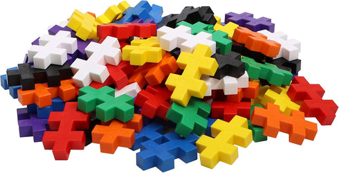PLUS PLUS BIG 100 Piece Open Play Set, Basic Color Mix Construction Toy