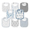 GLLQUEN BABY Muslin Drool Bibs, 8 Pack Adjustable Baby Bibs for Boys & Girls, Soft Cotton Bandana Bibs (Toucan)