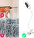 Flexible Clip Mount for Baby Monitor Camera Compatible with Owlet, Motorola, 1/4 Threaded Hole - White, No Tools Needed