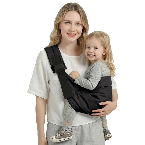MISSWISDOM Baby Sling Carrier, Toddler Carrier Sling with Double Safety Buckle and