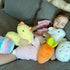 6 Pack Set MaoGoLan Plush Pillow Easter Stuffed Animals Bulk with Rabbit Shaped Throw Pillows Easter Egg Plush for Kids