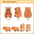 5-in-1 5PCS Set Mommy 4 3 8 SuzziPals Sitting Capybara Stuffed Animals with Babies Inside, Capybara Plush with & Babie