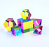 CMY Cubes The Aether (50mm) - Cyan, Magenta & Yellow Polyhedron for Subtractive Color Mixing Educational Desk Object