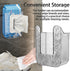 fernfern Kitchen Wipes Storage Box,Wall Mounted Flushable Wipes Holder,Clear Wipes Dispenser Wipe Tissue Storage Box