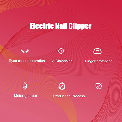 Naroote Trimmer Baby Nail Electric, Electric Automatic Nail Clipper, Intelligent USB Charging Automatic Electric Nail