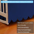 100% 28"x 52" 14" 4-Sided Cotton Scallop Edge Crib Bed Skirt, with Drop, Soft Breathable Cotton Bedding Skirt for Baby