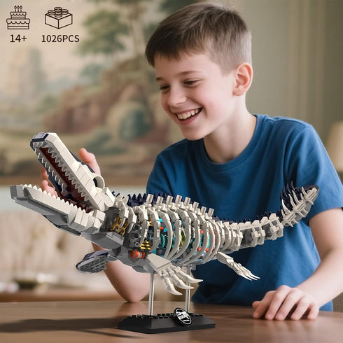ONITUOFO Set,Dinosaur 8-12(1026PCS) Mechanical Dinosaur Building World Building Block,Jurassic Ocean Animal Collection