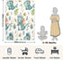 Cute Dragon Baby Blanket - Soft Warm Reversible Infant Newborn Toddler Receiving Blanket for Crib Stroller Nursery,