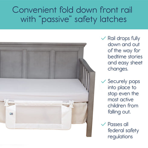 hiccapop Convertible Bed Rail for Toddlers, Baby with Reinforced Anchor Safety