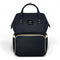 NLD Diaper Backpack Bag Multi-Function Waterproof Travel for Baby Care, Large Capacity (Black)