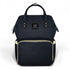 NLD Diaper Backpack Bag Multi-Function Waterproof Travel for Baby Care, Large Capacity (Black)